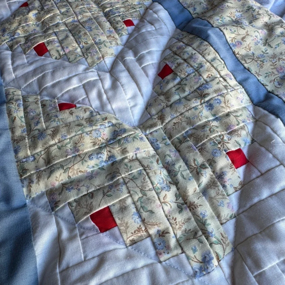 Handmade vintage quilted